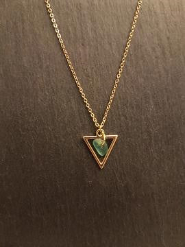 Geometric Sea Glass Necklace