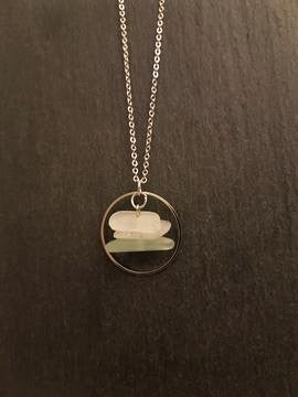 Triple Sea Glass Necklace