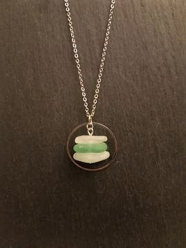 Triple Sea Glass Necklace