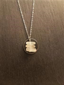 Triple Sea Glass Necklace