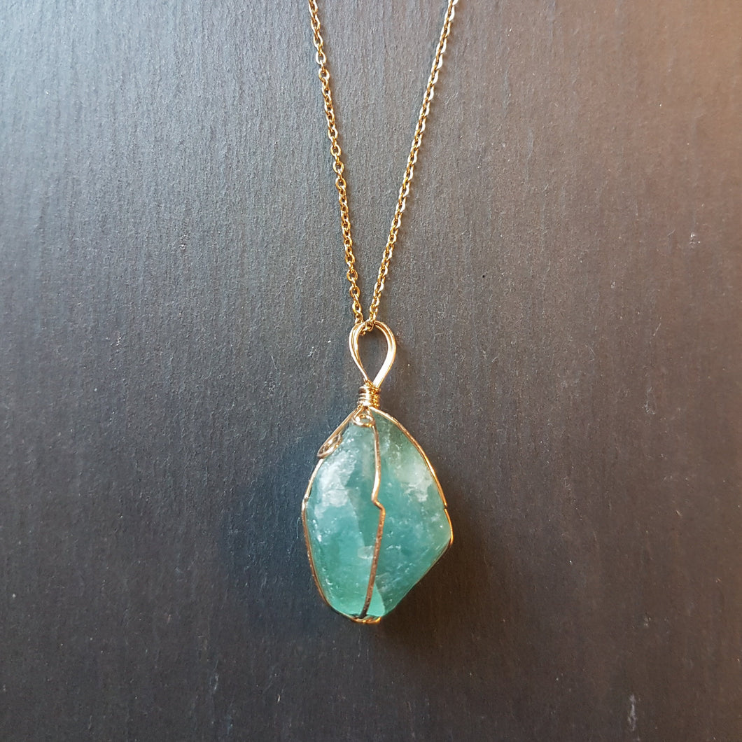 Druzy Agate Pendant Necklace